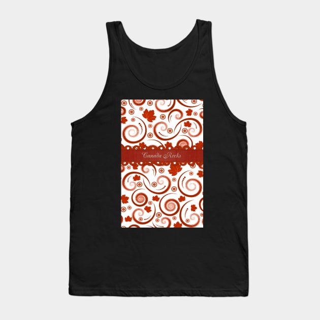 Canadian Swirls Tank Top by SpiceTree